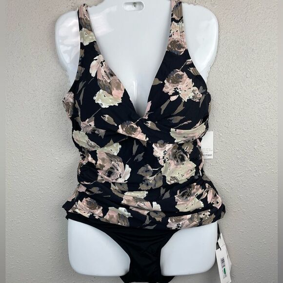NWT Calvin Klein Swimwear Matching Tankini and Bottoms Size L